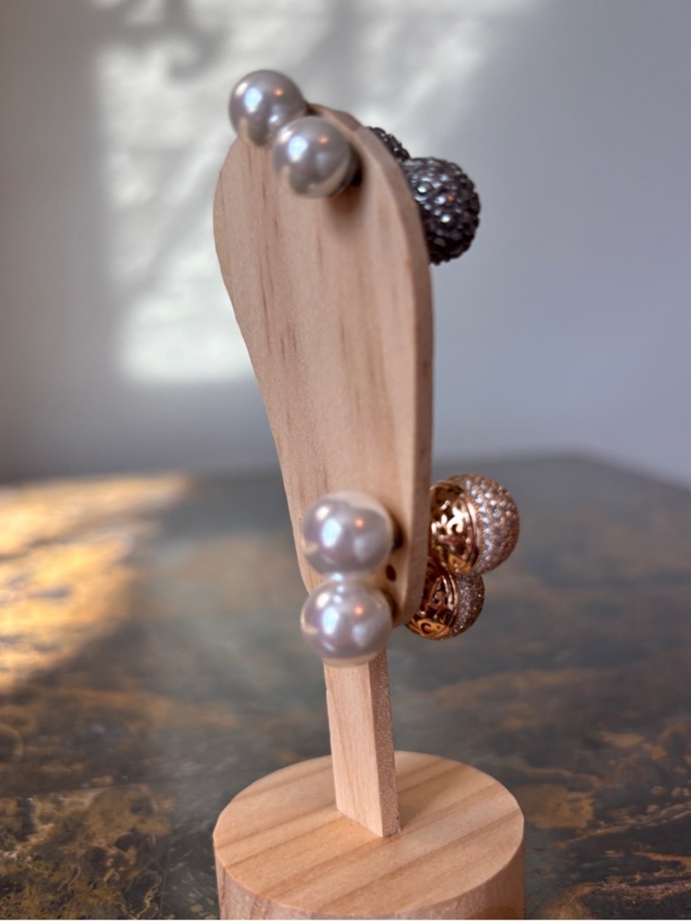 Two Pairs of Unique Pearl Earrings